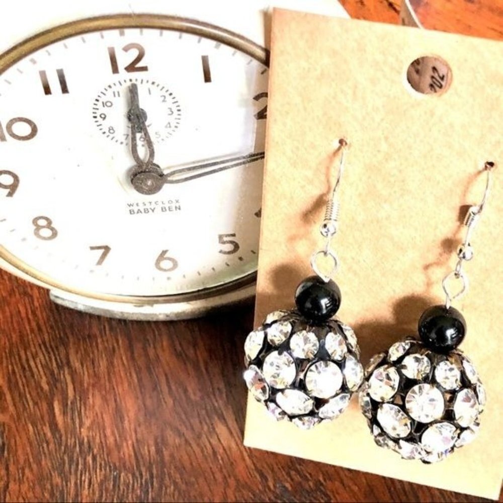 Vintage 50’s Rhinestone New Years Eve Earrings